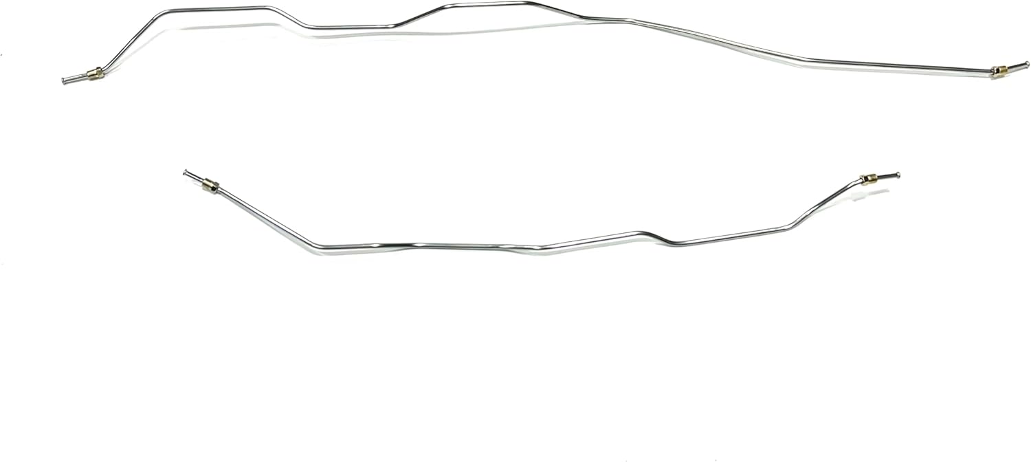 Rear Axle Brake Lines - Fits 65-68 Full Size Chevy Car - Galfan Coated Steel - The Stop Shop