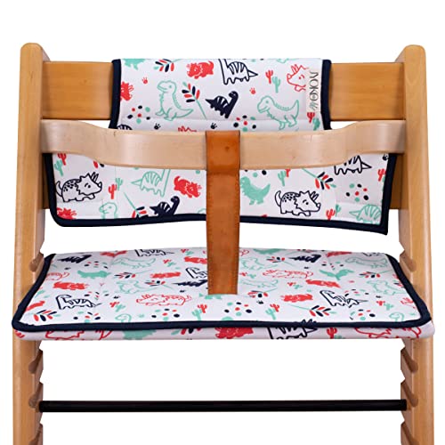 Image of JYOKO Kids Cushion Made Cotton 100% Compatible with Stokke Tripp Trapp high Chair (Dino Party)