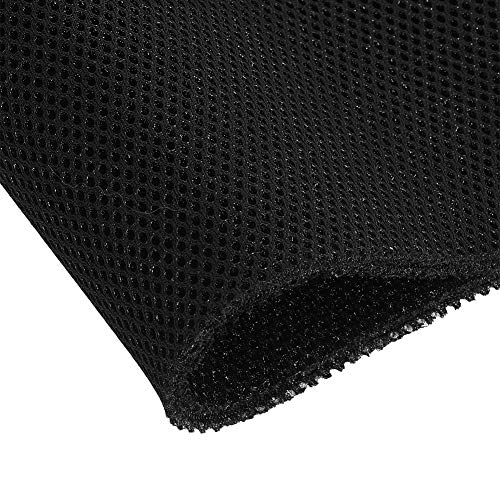 Richer-R Speaker Grill Cloth, 1.4m x 0.5m Fabric Dustproof Protective Cloth Cover Stereo Audio Speaker Mesh Grill Cloth Black/Brown/Gray(Black)
