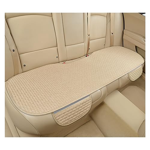Housse de siège de voiture respirante en lin beige pour ensemble complet auto
