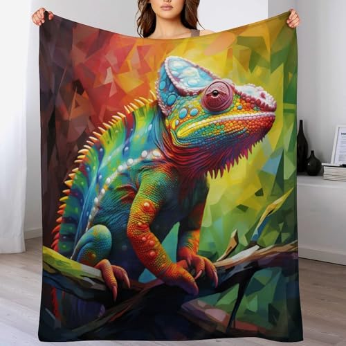 Manta de franela Cameleon colcha suave para sofá de 150x200 cm 2