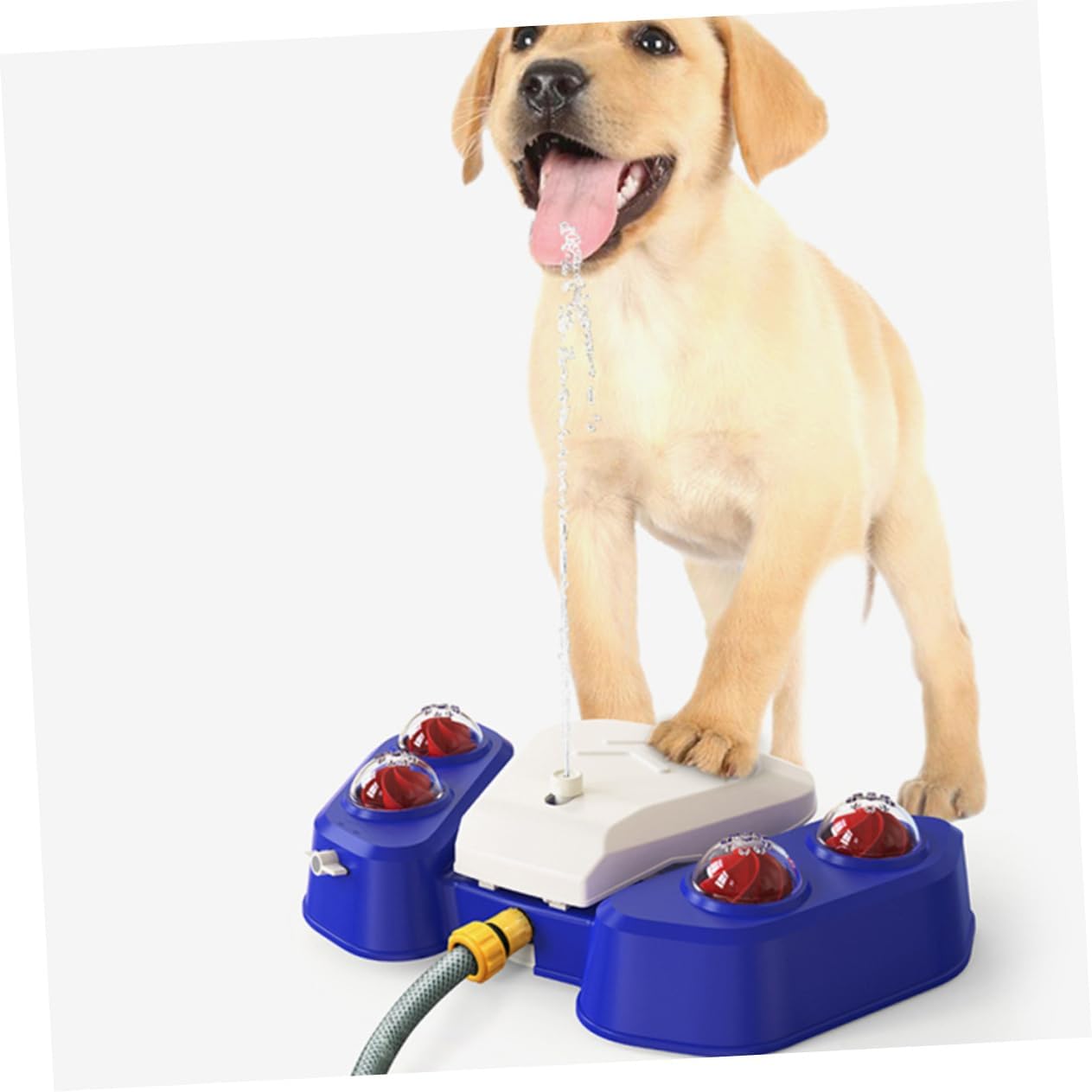 Pet Dog Shower Funny Water Spray Plaything Automatic Sprinkler for Bathing Drinking Keeps Pets Versatile Design for Indoor Outdoor Fun