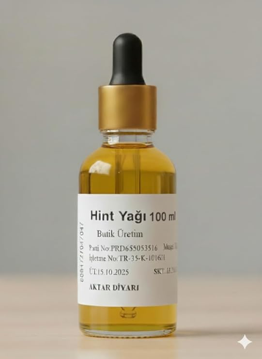 Aktar Diyarı Hint Yağı 100 ML - Saç, Kaş ve Cilt Bakımı için Doğal Bitkisel Yağ, BTY-ADY60268