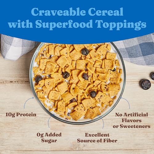 Image of Catalina Crunch Protein Cereal - Breakfast Cereal with 10g of Protein,No Added Sugar - Gluten Free - Blueberry Muffin - 8 oz. Bag,(Pack of 6)