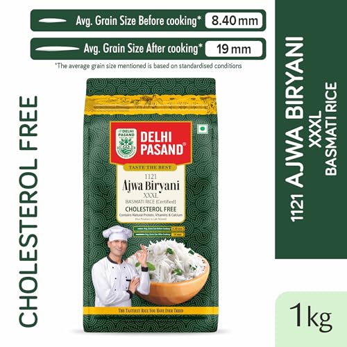 Image of Buy 1 Get 1 Free | Delhi Pasand 1121 Ajwa Biryani XXXL-5Kg Cholesterol-Free Basmati Rice