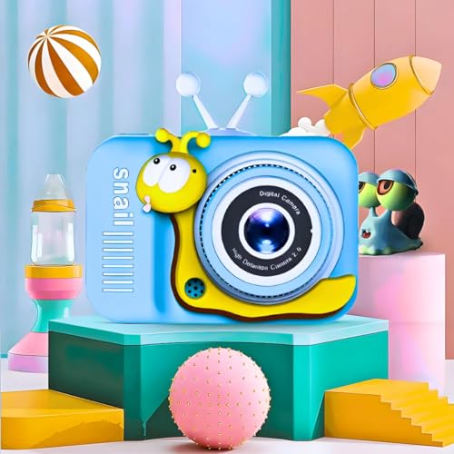 ManiaCompleta - Câmera Digital Infantil Portátil para Foto e Vídeo, Filmadora Recarregável, Tela Int