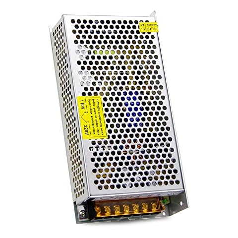 Aclorol 5V 20A 100W Switching Power Supply 110V / 220V AC to DC 5V 20amp Universal Power Transformer Driver Converter Adaptor for WS2812B WS2813 LED Strip Pixel Lights CCTV Cover