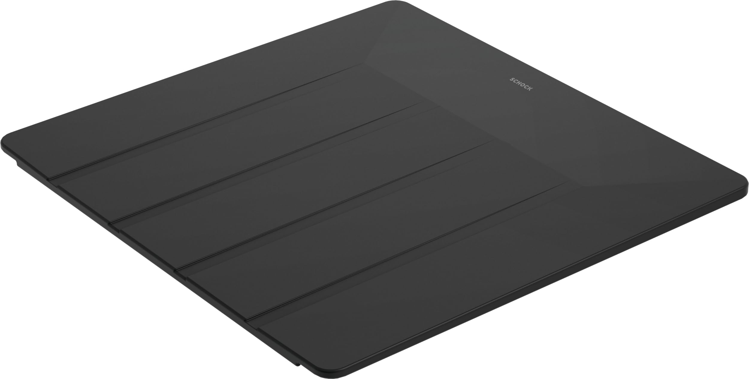 Schock® Scolapiatti in silicone antracite, scolapiatti flessibile per cucine, accessori lavabili in lavastoviglie, per alimenti e senza BPA, antiscivolo e resistente al calore, dimensioni 400 x 415 mm