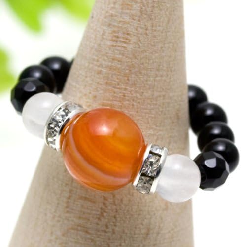 Amazon Co Jp リング 指輪 誕生石ビーズ 8月 サードオニキス 風水 天然石 パワーストーン 10psep14 10号 ホーム キッチン