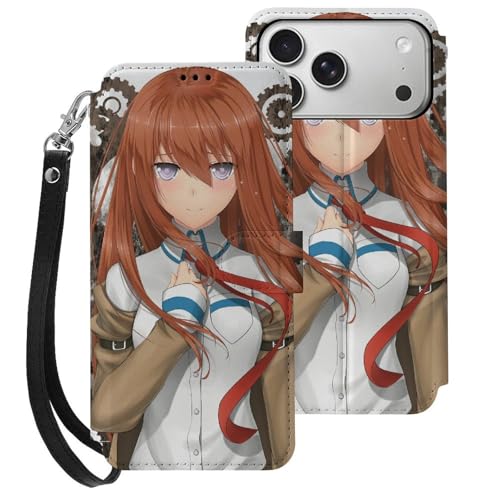 iPhone 17 Pro Max�p�P�[�X �蒠�^ ���z�^ �A�j���� STEINS GATE �q���g仐� �����ӂ���17�p�J�o�[ �蒠�^�P�[�X �J�[�h���[ �D���� �X�}�z�P�[�X�P�[�X �S�ʕی� �ϏՌ� �����h�~ ���h�~ �X�����Ōy�� iPhone 17 P