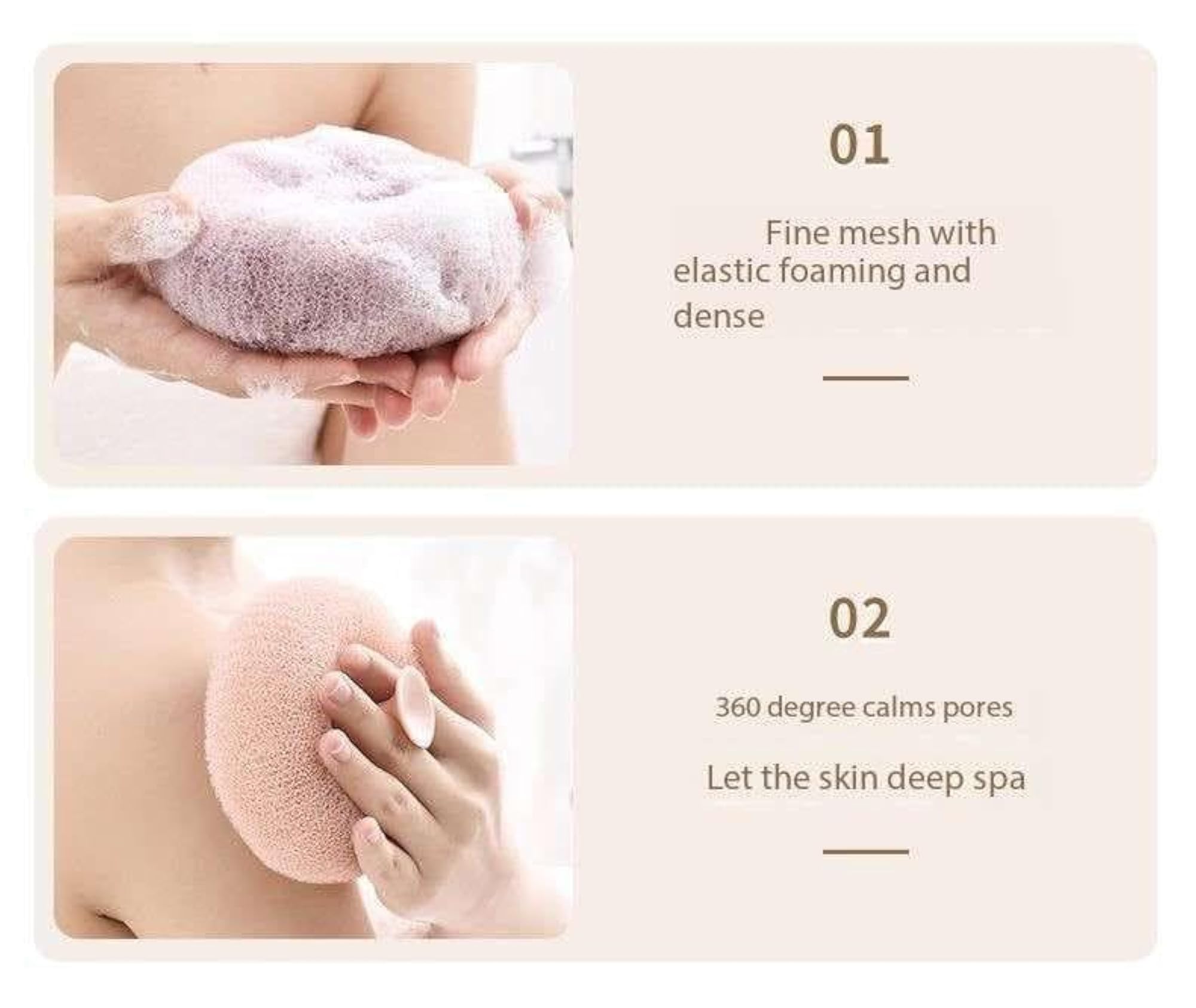 Exfoliating Bath Sponge Brush with Suction Cup