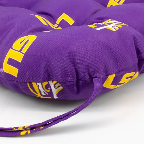 Image of Everything Comfy College Covers LSU Tigers Indoor Outdoor Seat Cushion Patio D Cushion
