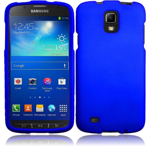 For Samsung Galaxy S4 S 4 Active i537 i9295 Hard Cover Case Blue Accessory