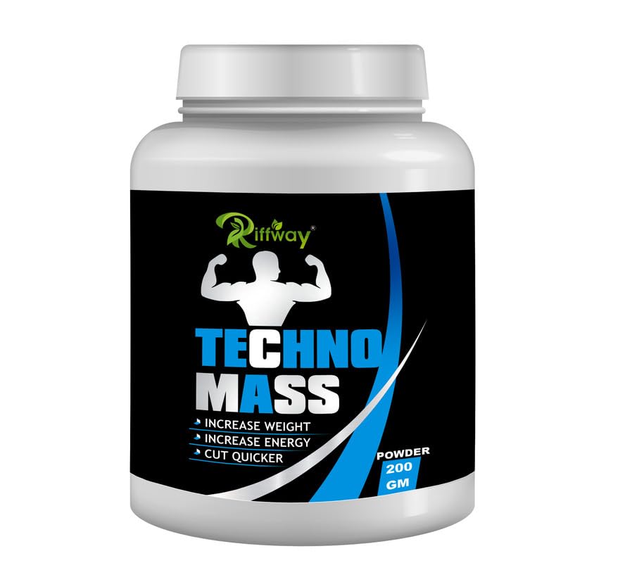 Techno Mass| Weight Gain Powder Real Muscle Mass Gainer For Body Builders & Athlets| Improves Performance | Weight Gainer For Mass Muscle Protein Formula|Weight Gain Ayurvedic Powder| 200gm-image-35