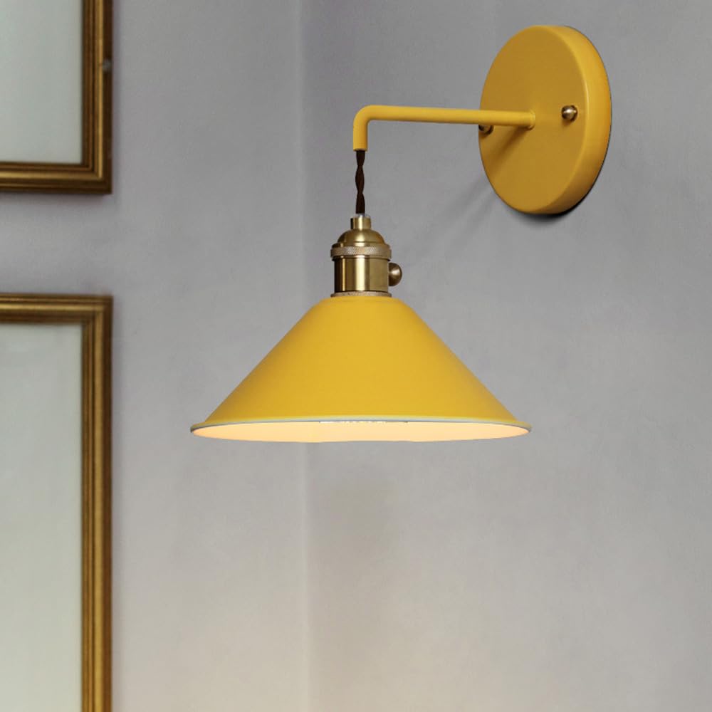 Applique LED per Interni Luce Notturna A Batteria con Telecomando Dimmerabile Stile Rustico Industriale/Farmhouse Lampade da Parete per Camera da Letto Comodino Bagno Corridoio