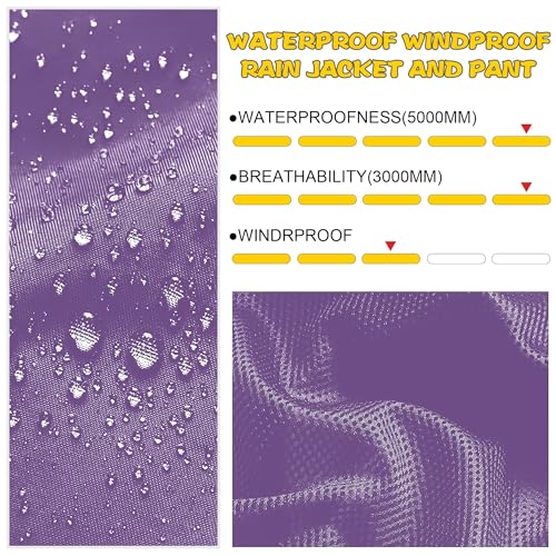 SWISSWELL Kids Rain Gear Boys Girls Youth Waterproof Rain Suit Breathable Reflective Raincoat and Pants2