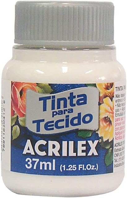 Tinta Para Tecido Fosca, Acrilex, Clareador, Transparente, 37 ml