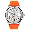 Bulova Marine Star ‘Series A’ Reloj automático para hombre, con correa de silicona naranja, estilo: 98A 226, anaranjado (Orange Strap), Reloj automático