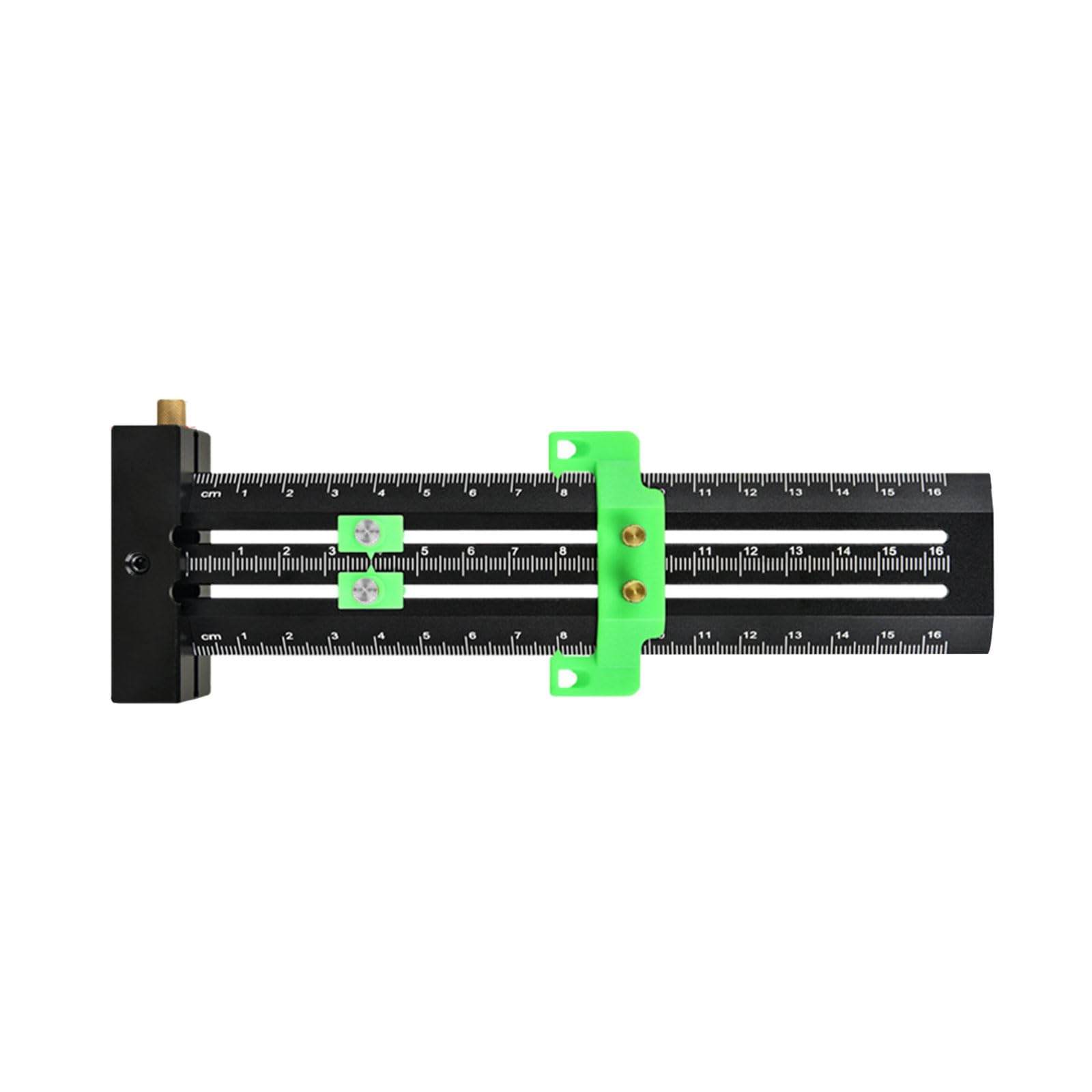 Metric/Inch T Shape Marking Gauge Multifunction Scribing Marking Ruler Double Line Ruler Limit with Needle Double Line Scriber