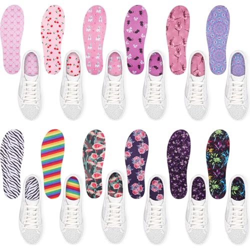 12 pares de plantillas lavables para zapatos sin mostrar miniatura 1