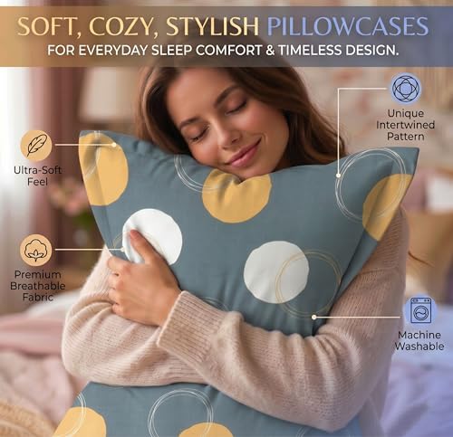 Image of VAS COLLECTIONS Cotton Pillow Cover Set of 2 (17x27 Inches) | Ultra Soft Breathable Pillow Cases for Bed | Skin Friendly, Fade Resistant & Comfortable Pillow Covers for Bedroom Decor (Grey)