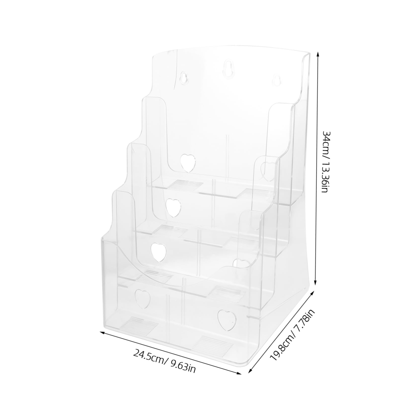 Angoily 4 Compartment Notebooks Holder Modern Design Folder Organizer Desktop Documents Organizer