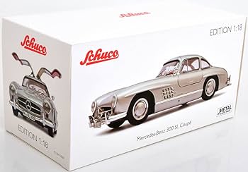 Amazon | Schuco 1/18 Mercedes Benz 300 SL Gullwing 1954 silver 赤