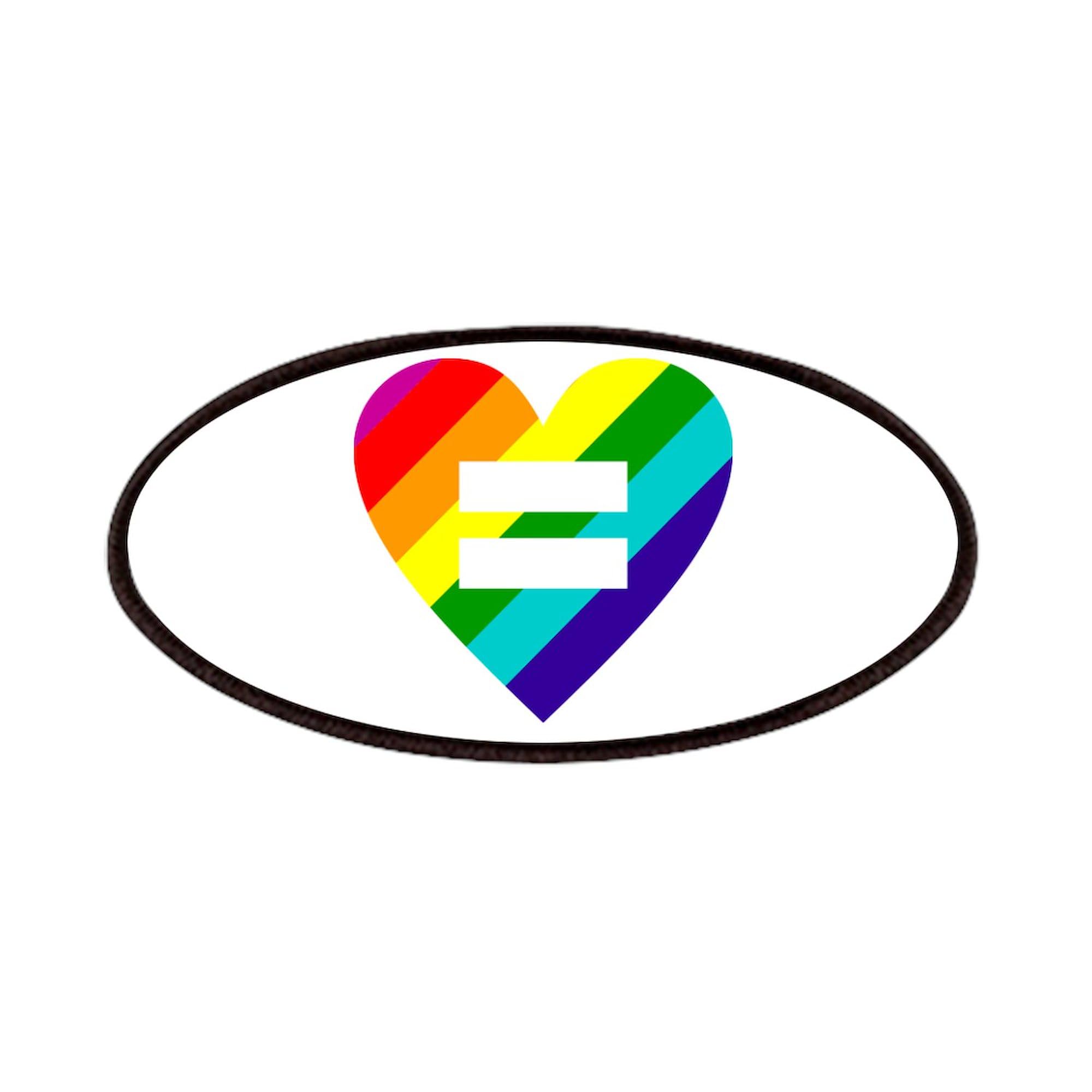 CafePress Rainbow Love Equals Love 4