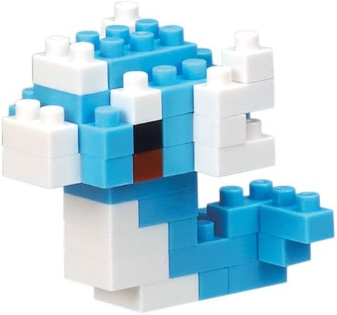 Assembled nanoblock Squirtle-like figure