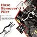 Professional Hose Clamp Kit, Fuel Line Disconnecting, Electrical Disconnect Pliers Automotive, Hose Remover Caliper Tool Sets Automotive Car Tools Four Piece Set of Pliers for Maintenance (1Set)