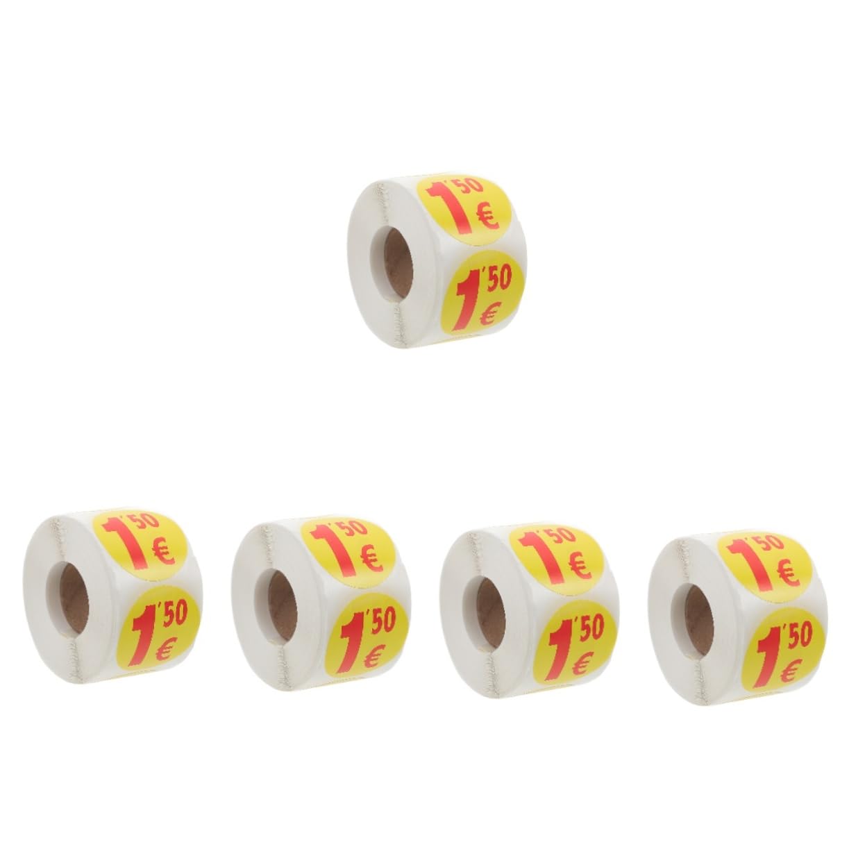 VILLCASE 5rotoli Etichette Adesive Per Prezzi Stickers Per Vendite e Supermercati Etichette Per Piccole Imprese e Mercatini