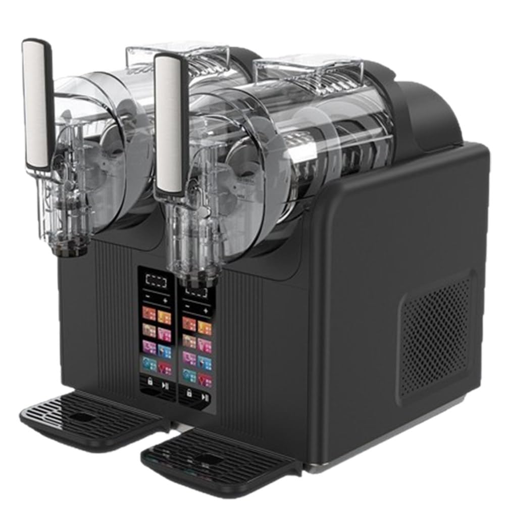 Slush-EIS-Maschine 2-in-1 Mit 2×2l Doppeltank Black