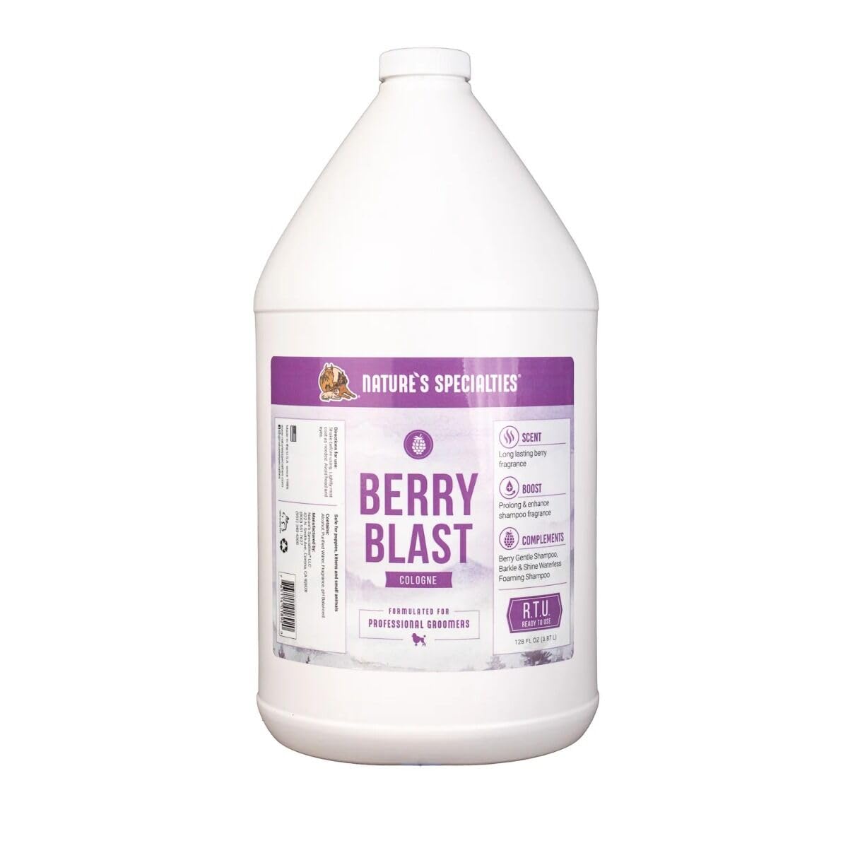 Nature's Specialties Berry Blast Hunde Parfüm Spray - Süßes & Fruchtiges Beeren-Duftspray für Hunde - Langanhaltender Hundeparfüm-Spray - Ideal für die Anwendung nach dem Baden, 3.8L