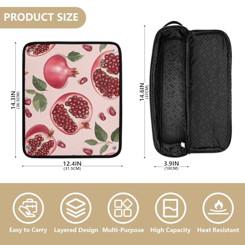 Bolso térmico para herramientas de cabello con tapete resistente al calor miniatura 4