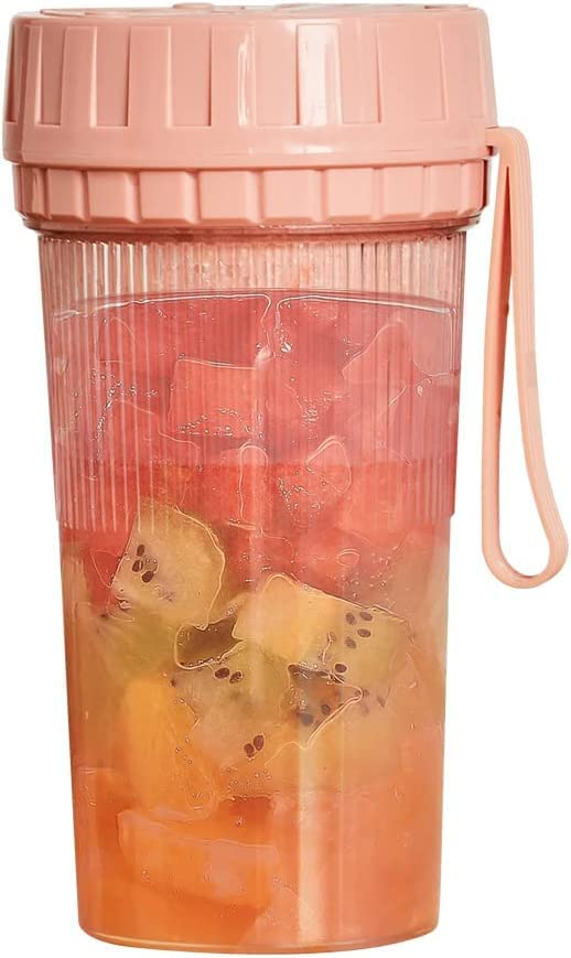 Portable Blender,Personal Blender for Shakes and Smoothies, Mini Handheld Blender with 6 Blades,Fresh Juice Blender USB Re...
