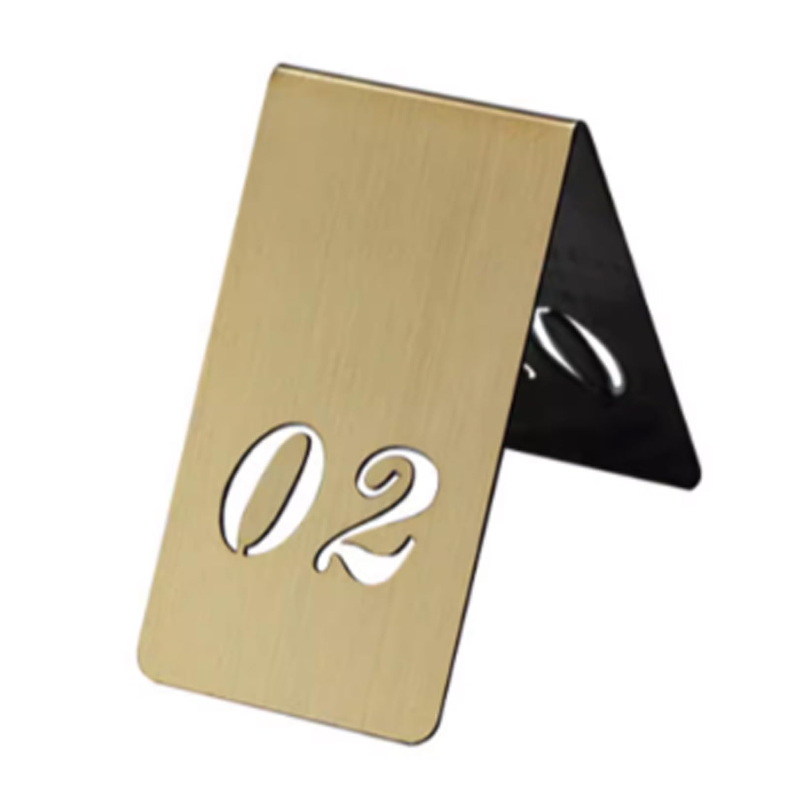 Porte-Cartes de Table en Acier Inoxydable, Lettrage ajouré, Porte-numéro de Table Personnalisable, Parfait pour Les dîners, Les banquets