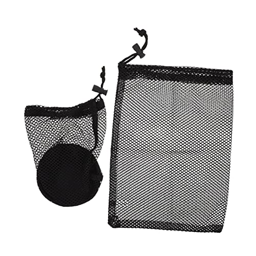 Toddmomy Golf Net Bag 2pcs Mesh Pouch Ball Bags Baseball Storage Multi-function Ball Organizer
