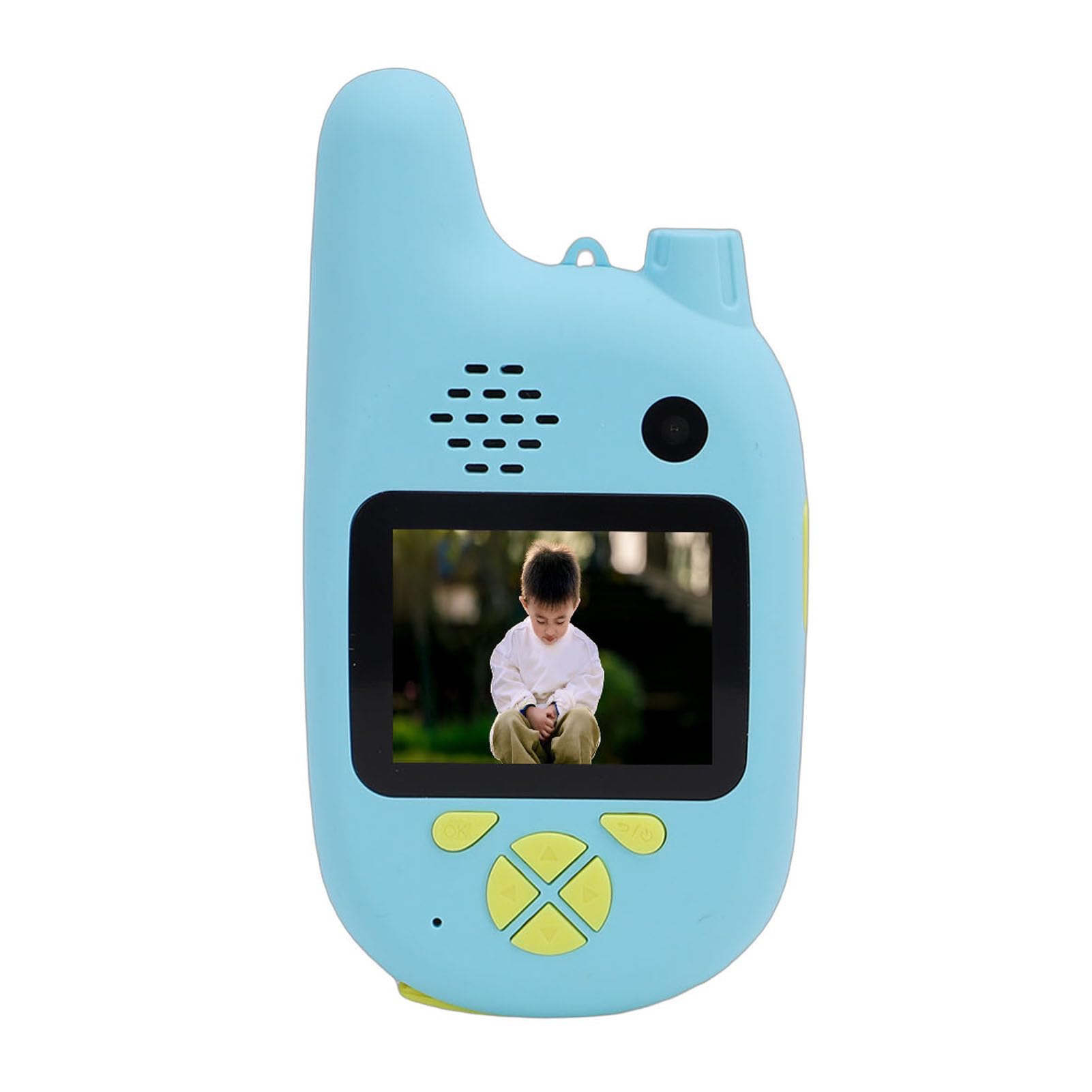 Elprico Talkie-walkie Vidéo, Paquet de 2 Jouets D'interphone pour Enfants Bleu Rose avec Batterie Rechargeable D'écran de 2 Pouces, pour Les Jeux Familiaux en Intérieur et en Extérieur