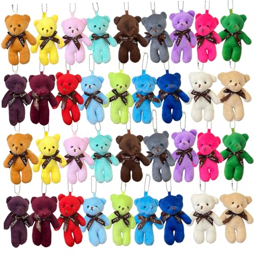 Mini ours en peluche pour décorer les tables de fêtes d'anniversaire enfant