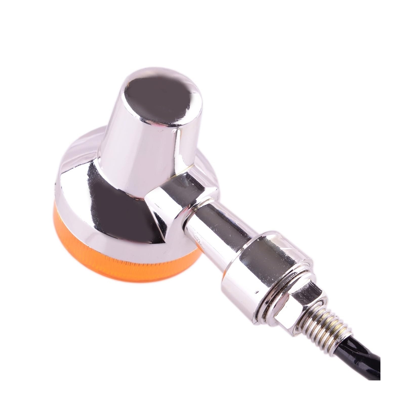 Intermitentes de motocicleta 2 uds 10mm 2 cables para giro Universal de motocicleta para lámpara de luz de señal indicador intermitente ámbar 12V impermeable