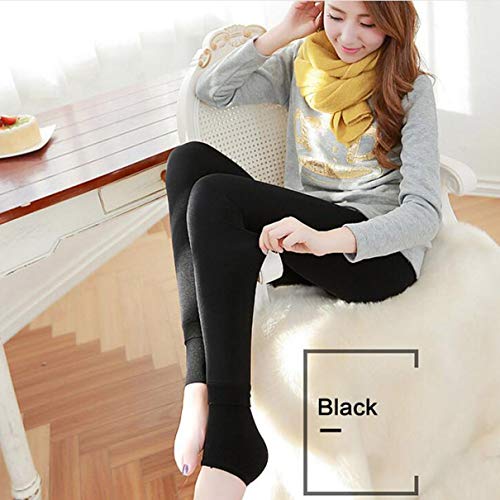 Women's Plus Velvet Thickening Leggings Pearl Velvet One-piece Pants Wearing New Warm Pants Solid C