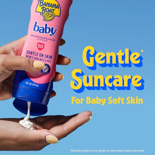 Image of Banana Boat Baby Sunscreen Lotion SPF 50, Infant Sunscreen, 6 fl oz
