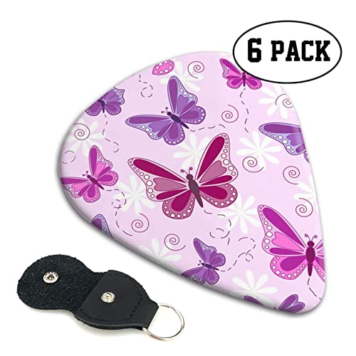 Ensemble de 6 médiators de guitare papillon rose pour guitare acoustique, guitare électrique, basse, ukulélé – fin… - Les Beatles, Paul McCartney, John Lennon, RIngo Starr, George Harrison Ensemble de 6 médiators de guitare papillon rose pour guitare acoustique, guitare électrique, basse, ukulélé - fin… – Image 3