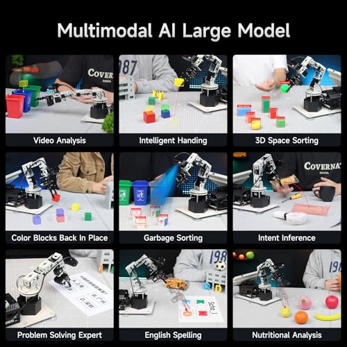 Image of Yahboom Jetson Nano 4GB Robotic Arm 3D Recognition Depth Camera AI Visual Recognition ROS Robot with 10.1-inch Display Supports Large AI Model