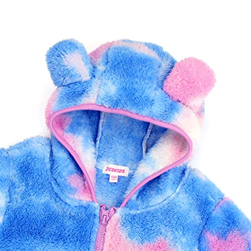 Image of Toddler Girls Boys Fleece Hoody Jacket Zip Up Teddy Coat Warm Winter Outwear