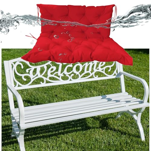 Almohadilla impermeable OutdoorBench Cush con respaldo suave lavable para columpio de terraza 6