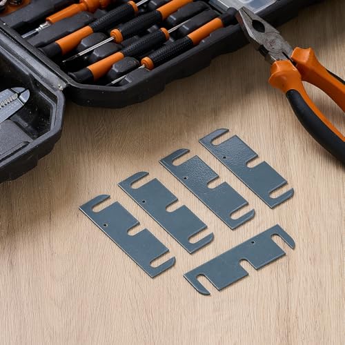 Image of MorningRo 15 Pcs Hardware Door Hinge Shims Coated Finish Door Hinge Shim for Repair Kit(3.5 Inch)