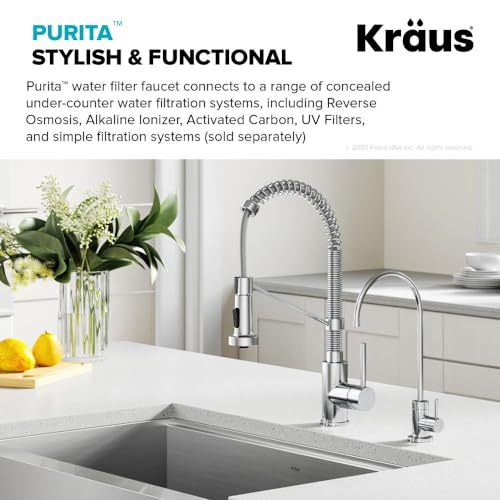 Image of KRAUS Purita 100% Lead-Free Kitchen Water Filter Faucet in Chrome, FF-100CH
