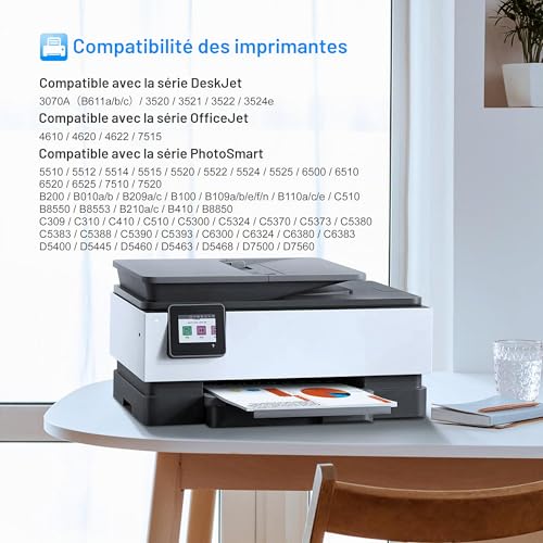 LxTek 364 XL Cartouches d'encre Remplacement pour HP 364 364XL pour HP 5520 – vue 2