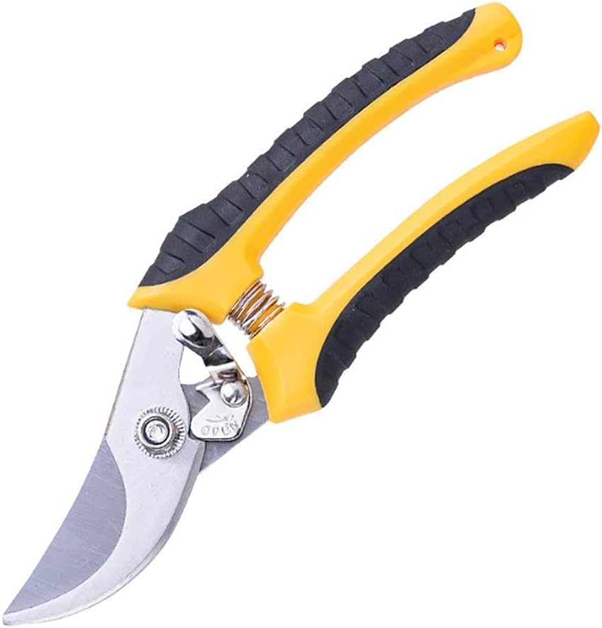 Best Tree Trimmer, Garden Shears, Hand Pruner 8 Inch Labor-Saving Fruit Shears Branch Pruning Scissors
